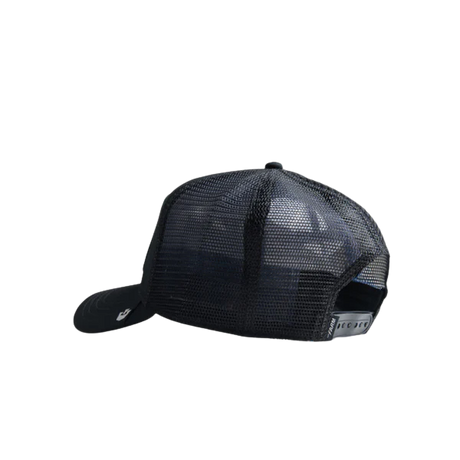 Back view of Goorin Bros The Trout Fish Black Mesh Cap