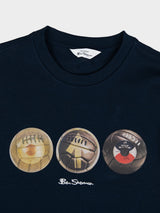 3 Ball Tee - Navy