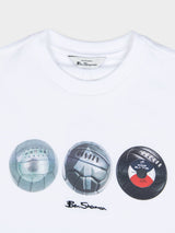 3 Ball Tee - White