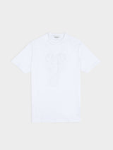 3D EMBOSSED BEAR 260G TEE SHIRT -WHITE