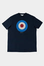 Ben Sherman Target Tee Navy Flat Lay - Signature Mod Target Logo T-Shirt Product Shot