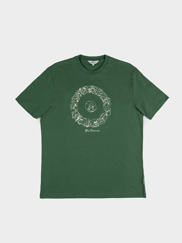 Illustrated Target Tee-Shirt - Rich Fern