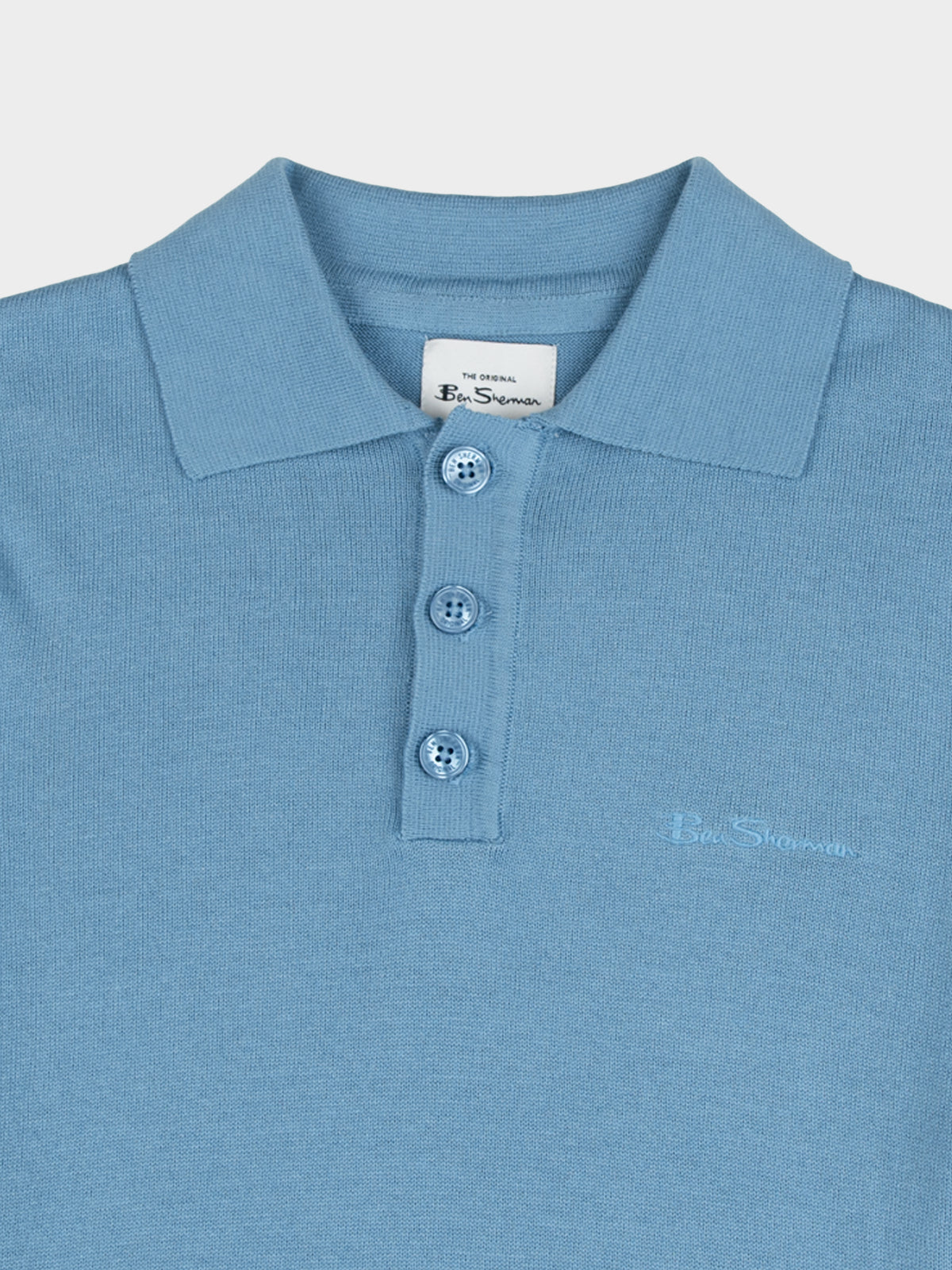 KNIT SPORTSHIRT BLISSFUL BLUE