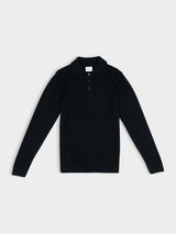 KNIT SPORTSHIRT BLACK