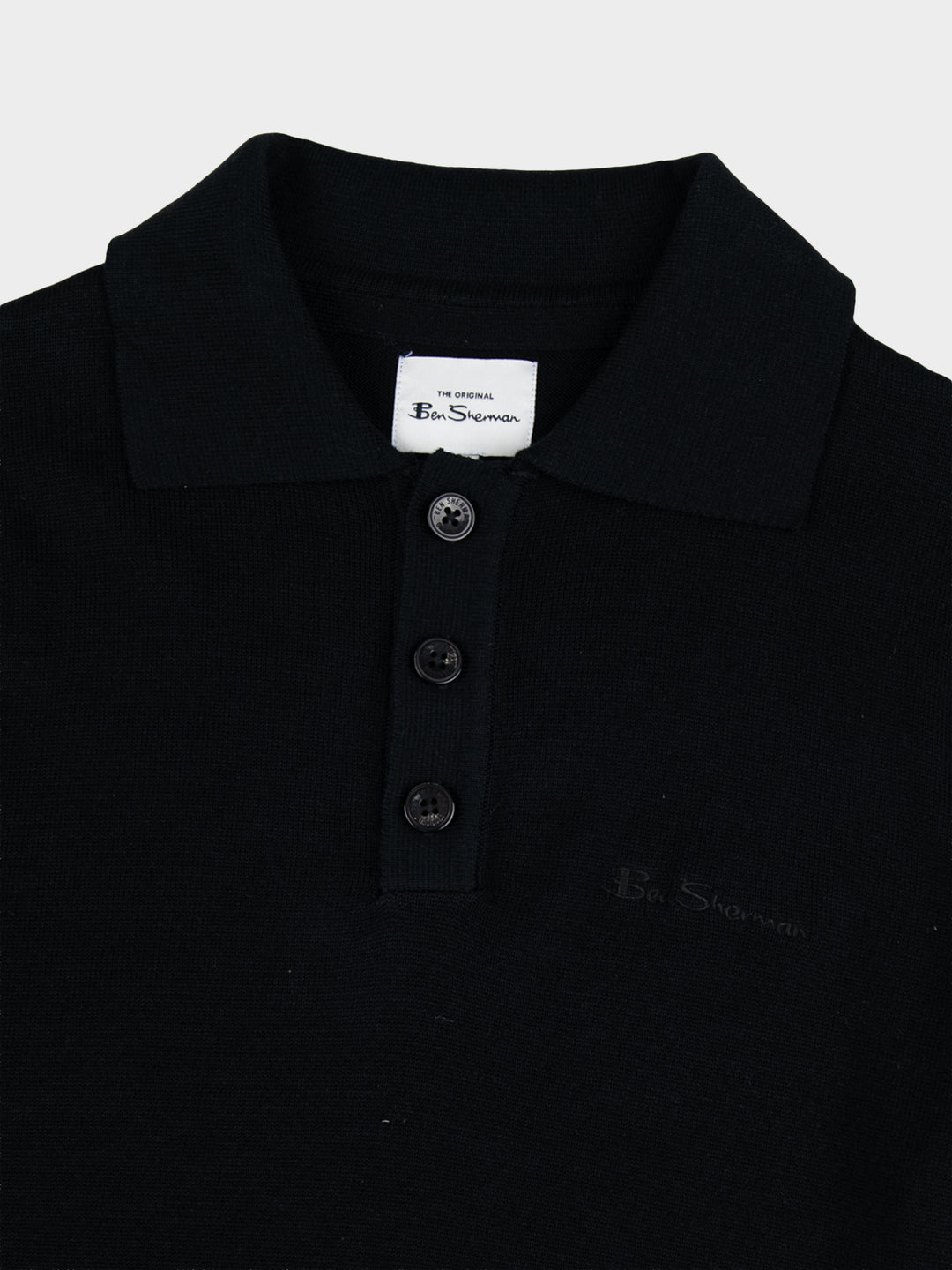 KNIT SPORTSHIRT BLACK