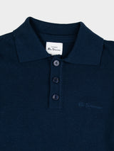 KNIT SPORTSHIRT - NAVY