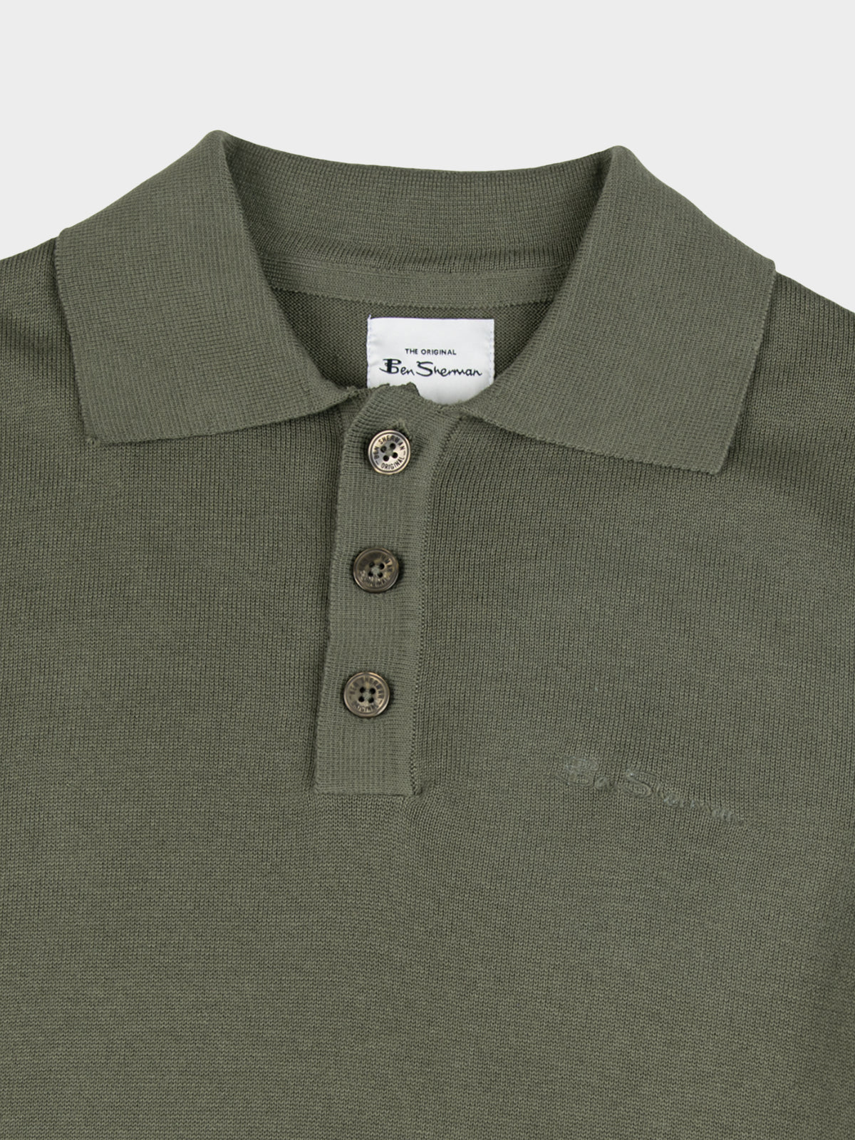 KNIT SPORTSHIRT - OLIVE NIGHT
