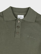 KNIT SPORTSHIRT - OLIVE NIGHT