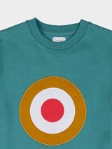 Target EMB Crew Fleece - Aqua Teal