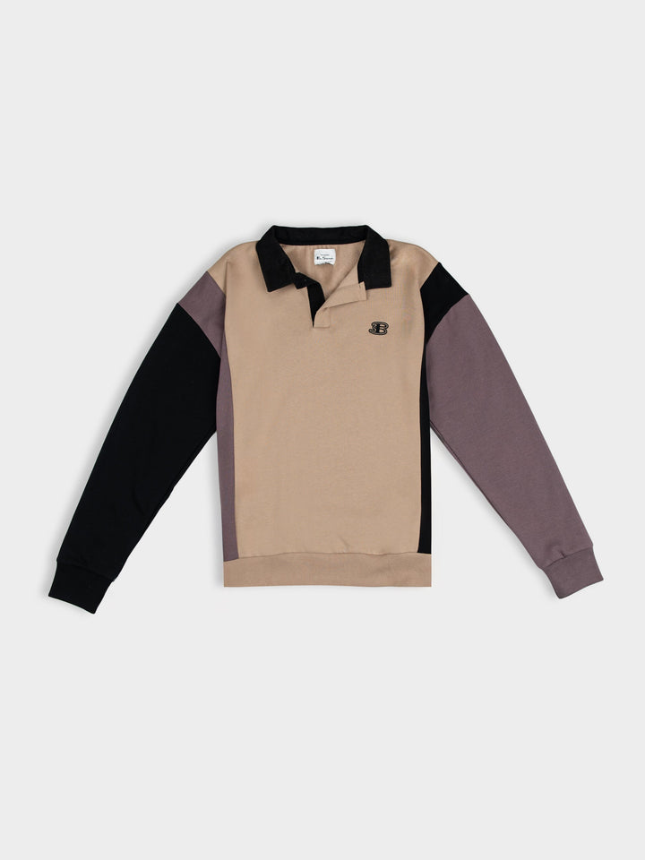 B Polo Sweater - Cornstalk