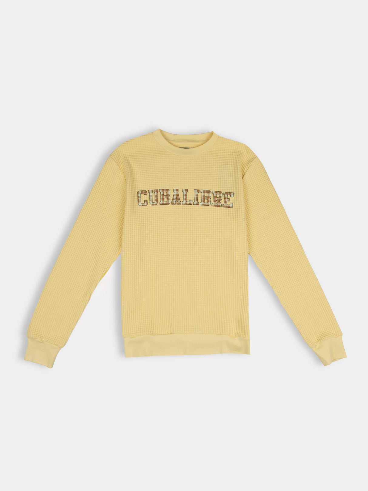 Cuba Libre Crew Waffle Knit - Raphia