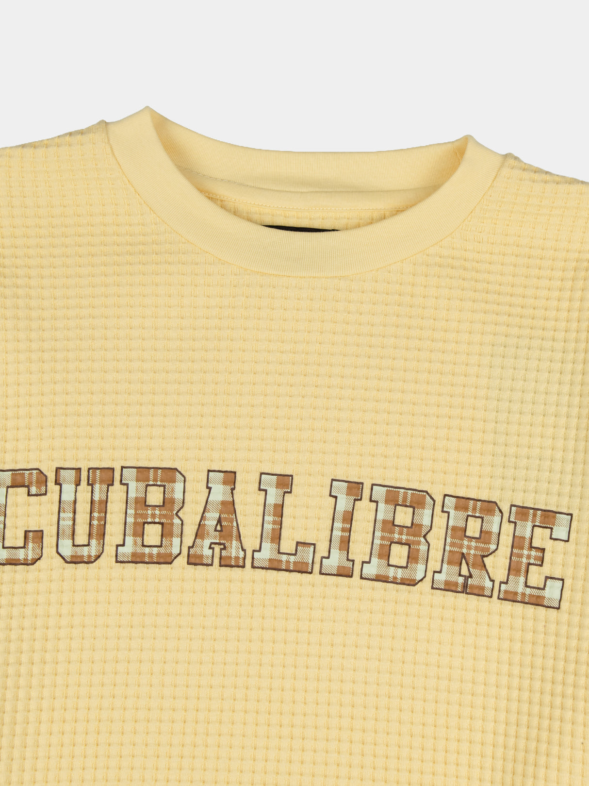 Cuba Libre Crew Waffle Knit - Raphia