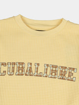 Cuba Libre Crew Waffle Knit - Raphia