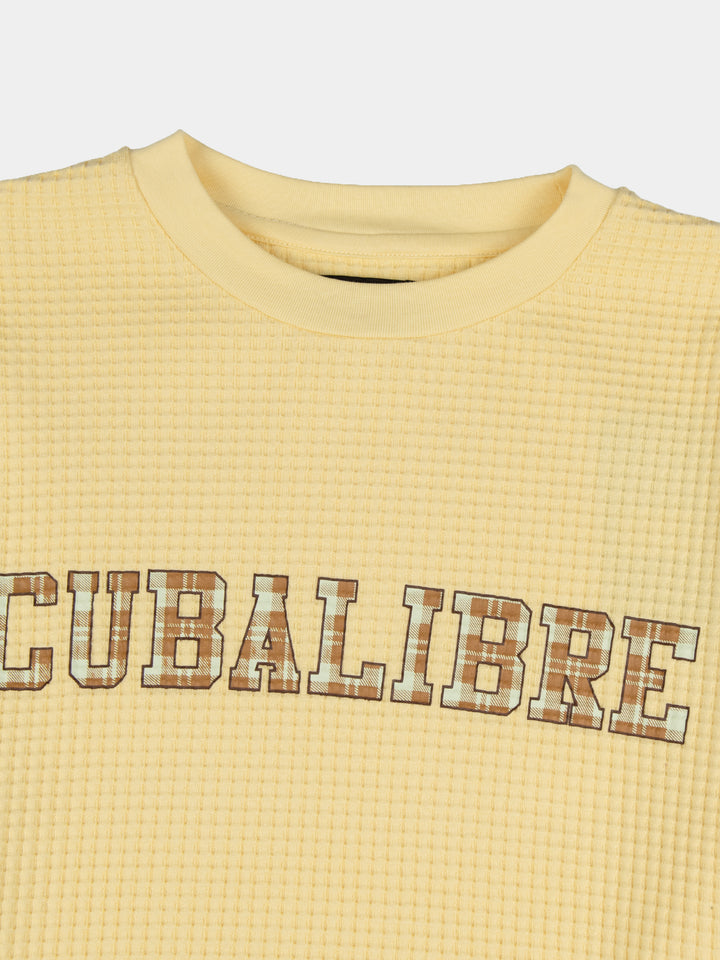 Cuba Libre Crew Waffle Knit - Raphia - view 2