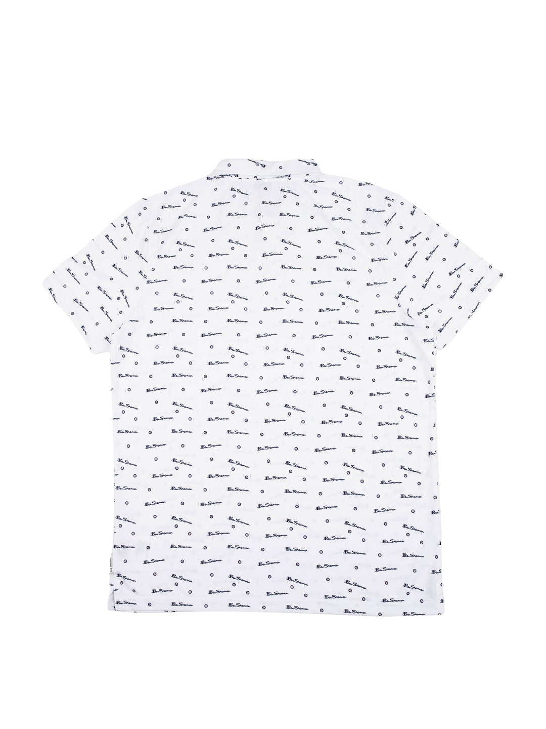 BEN TAR ALL OVER PRINT POLO - WHITE