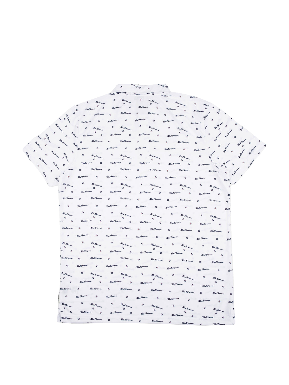 BEN TAR ALL OVER PRINT POLO - WHITE