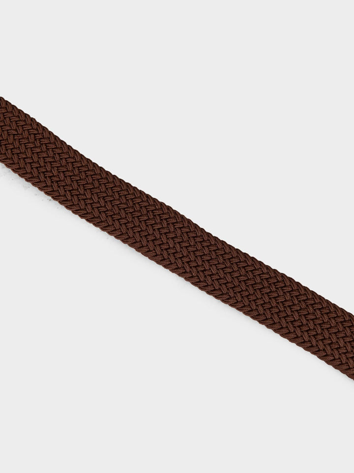 Ben Sherman Weave Belt Tan - detailed close-up of tan braided woven texture showing quality craftsmanship