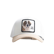 Front view of Goorin Bros Top Dog Suede Trucker Cap