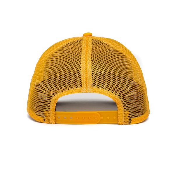 Roofed Lizard Trucker Cap - Yellow
