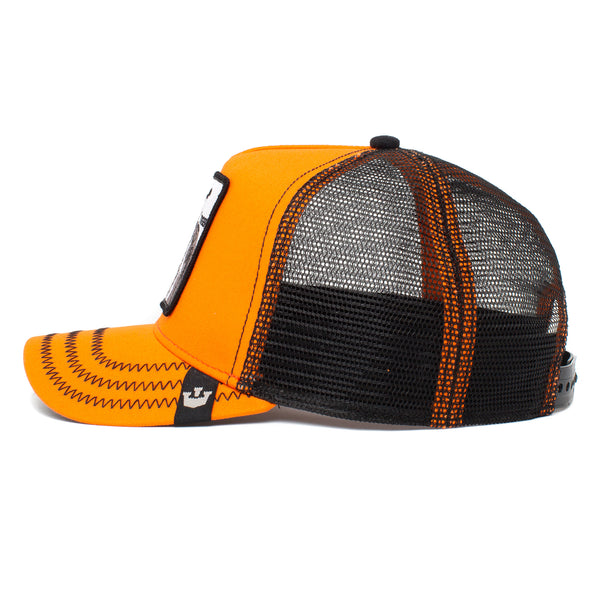 White Tiger Trucker Cap - Orange