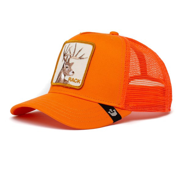 Deer Trucker Cap - Orange
